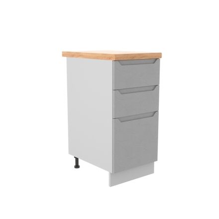 Кухня Модуль СМЯ 400 Тренто Штукатурка серая