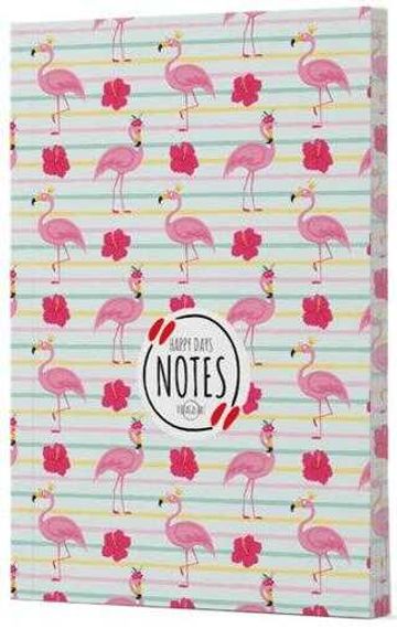 Flamingo 2 - Yan Boyamalı Çizgili Defter