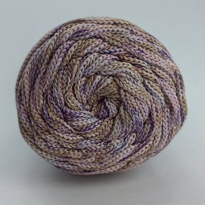 Полиэфирный шнур круглый 3 мм меланж Черничный смузи