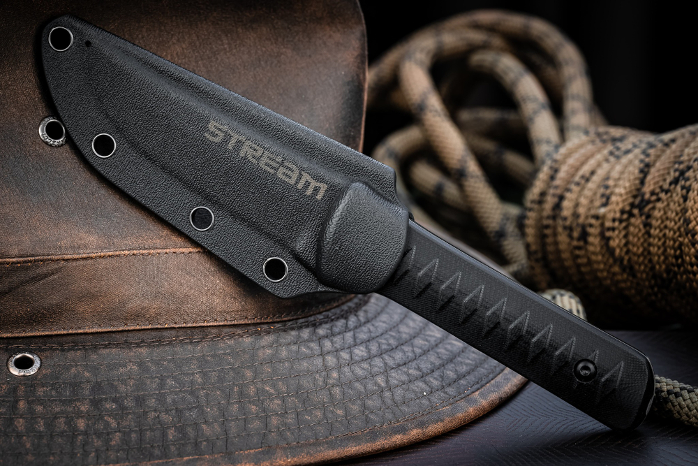 Туристический нож Stream VG-10 StoneWash