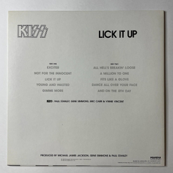 Винтажная виниловая пластинка LP Kiss Lick It Up (Japan 1983) (No Obi) Young And Wasted