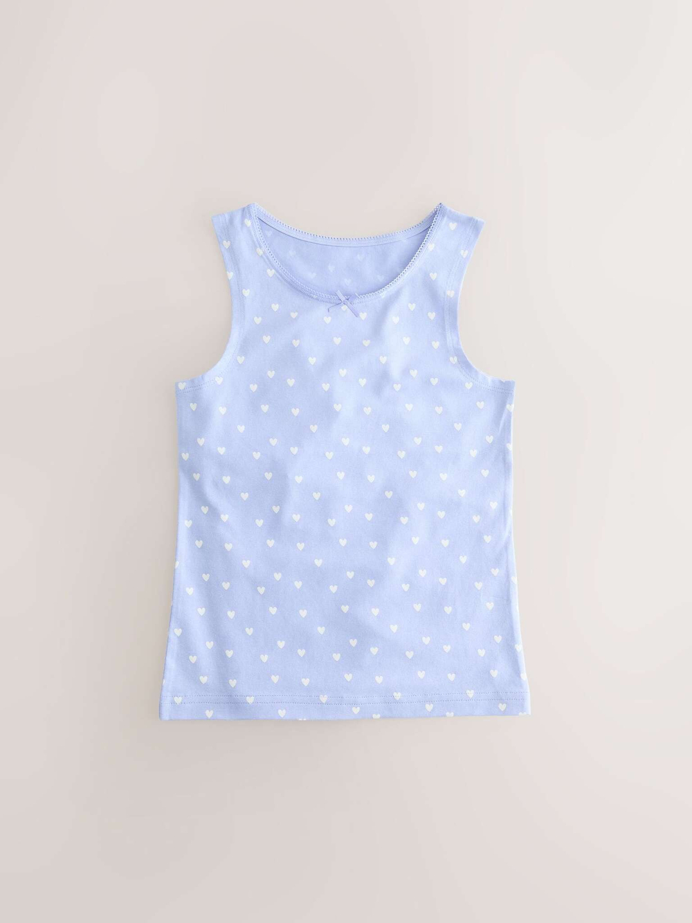 Майка для девочки Next AA8-178, 3 шт., Белый, Голубой