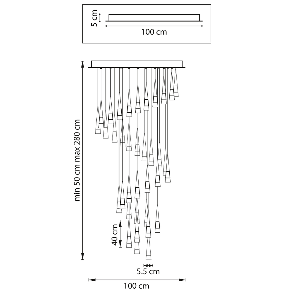 Подвесной светодиодный светильник Lightstar Cone 757361