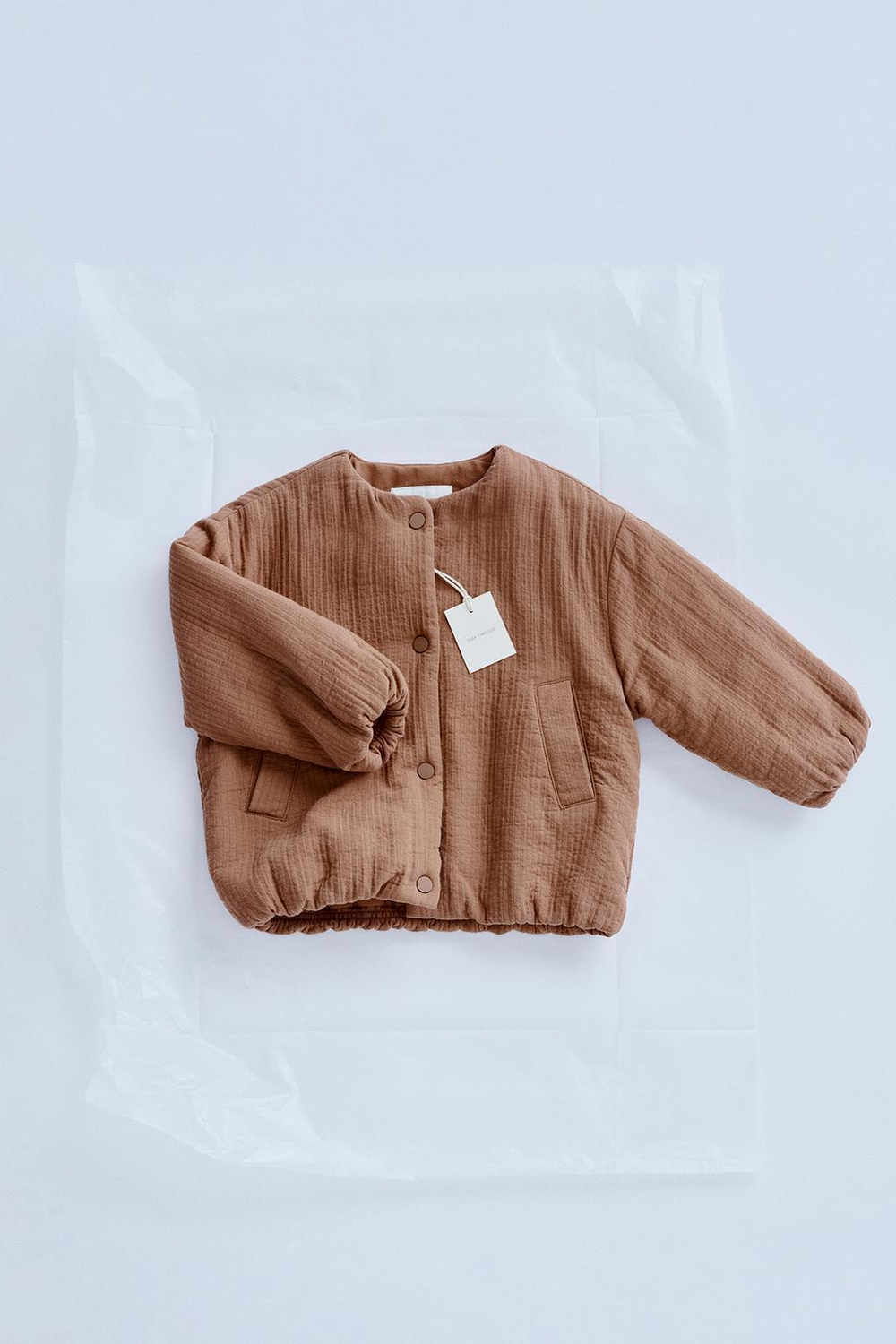 ZARA TIMELESZ - КУРТКА С РЕЛЬЕФНЫМ УЗОРОМ, ТЕРРАКОТОВЫЙ