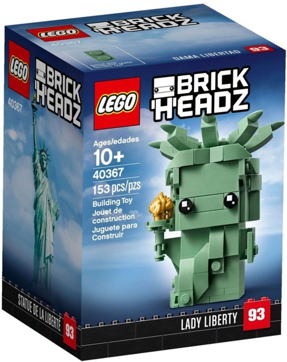 Конструктор LEGO BrickHeadz 40367 Статуя Свободы купить в Москве | Доставка  по России.