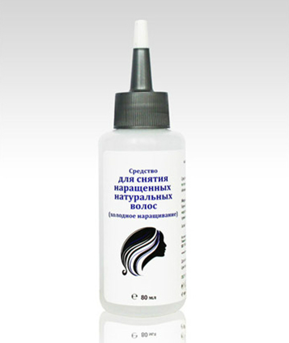 Жид-ть д/снятия нарощ.волос (холодное наращивание) 80мл с расп.
