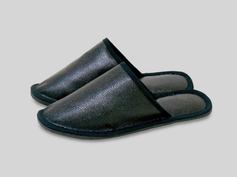 Тапочки домашние мужские «Classic», верх-кожзаменитель, подклад-бязь, окантовка-тесьма, 40р