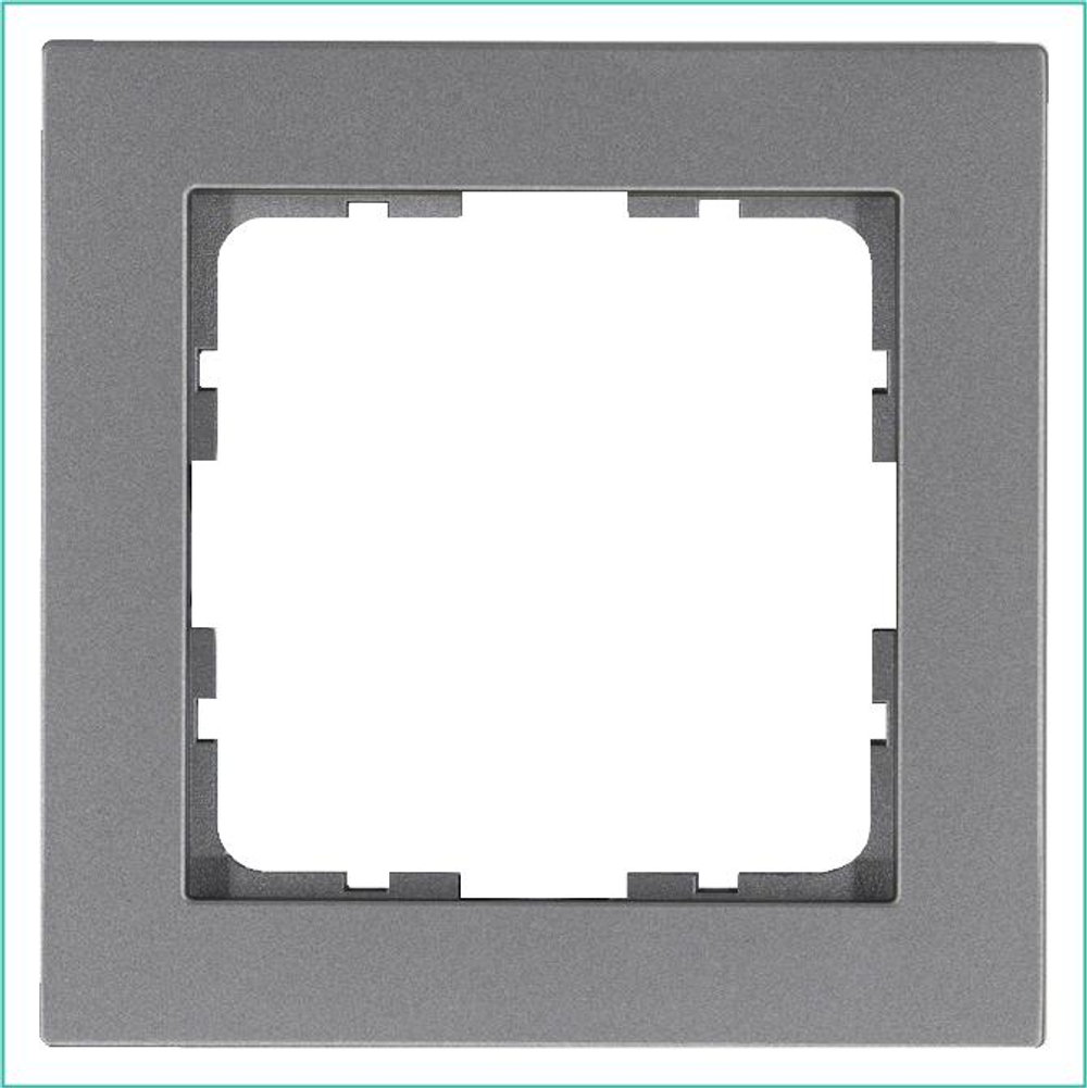 Рамка 1-м G-Classic алюм. Jasmart G1001S