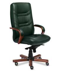 Кресло для руководителя Minister A зелёная кожа