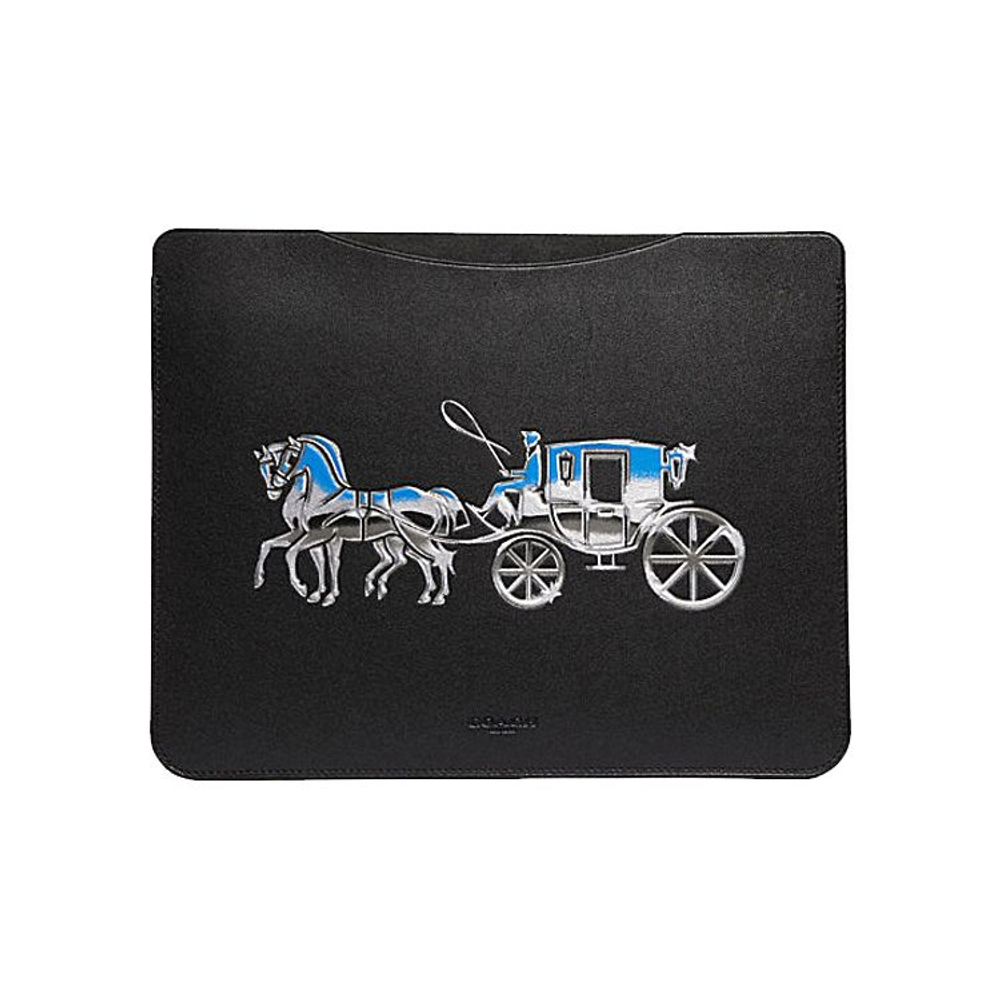 COACH Tablet Leather Briefcase Men"s Black