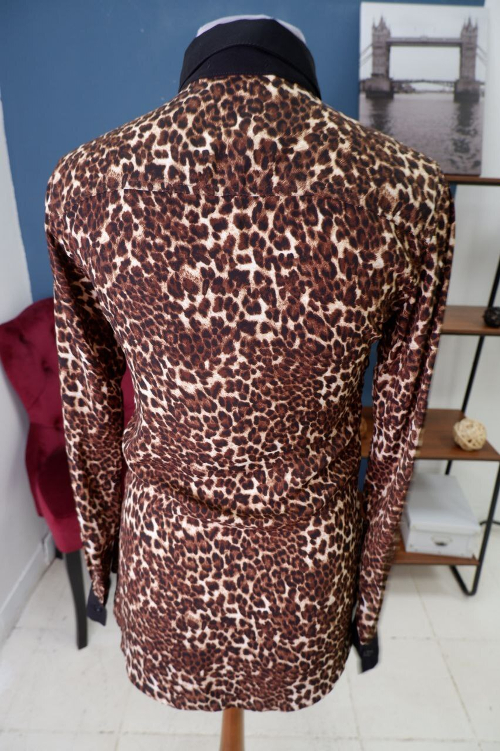 Рубашка Oodji леопардовая 40 размер