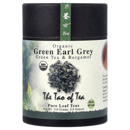 The Tao of Tea, органический зеленый чай и бергамот, зеленый бергамот, 115 г (4 унции)