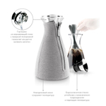 Кофейник Cafe Solo в неопреновом текстурном чехле 1 л светло-серый