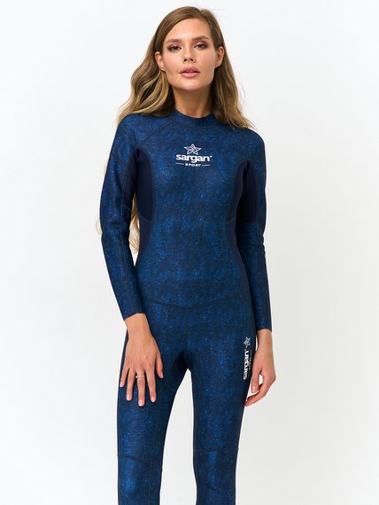 Гидрокостюм женский Sargan Sport 1002/MBL 2 мм синий микс