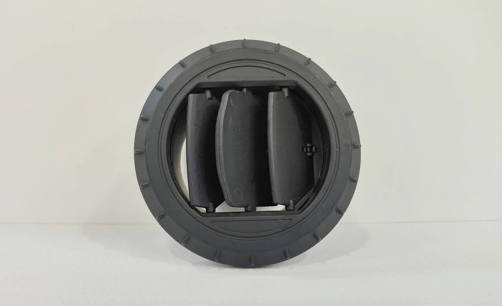 75 мм / Дефлектор поворотный (75 мм) 5 кв.т для автономного воздушного отопителя, с шторками (1 шт.)