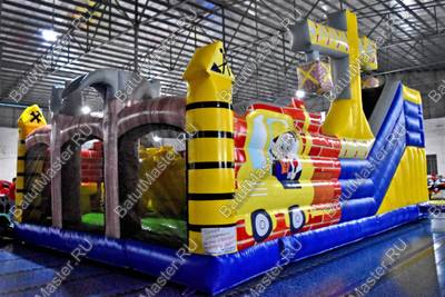 Коммерческий надувной батут "Строители"