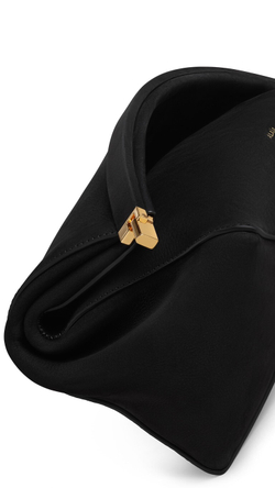 ALAÏA СУМКА-КЛАТЧ LE CLICK CLUTCH 42 ИЗ НУБУКА, ЧЕРНЫЙ