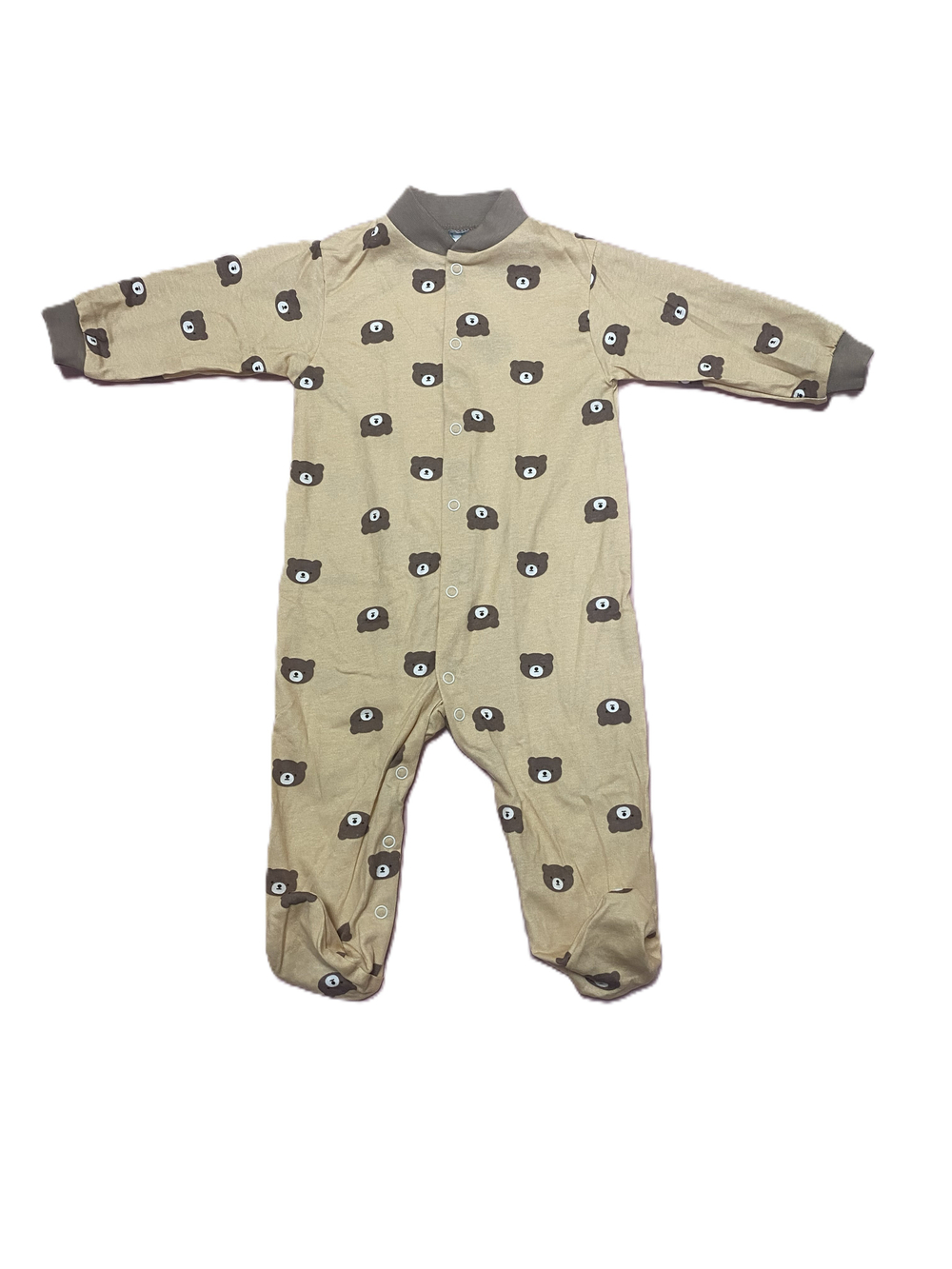 Комбинезон с закрытой ножкой на кнопках из кулирки (100% хлопок) на рост 86 см