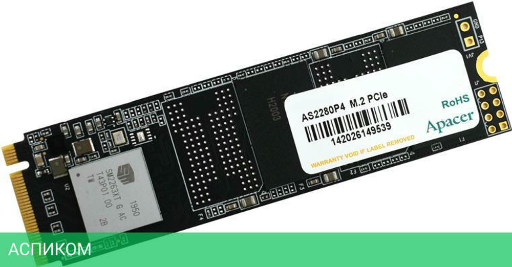 SSD диск Apacer AS2280P4 256GB Bulk (AP256GAS2280P4)