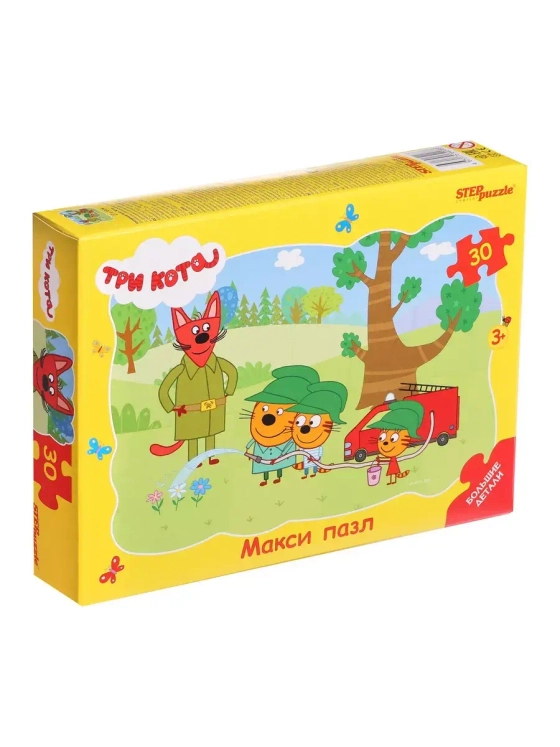 Пазл для детей 3 4 лет Три кота 30 элементов