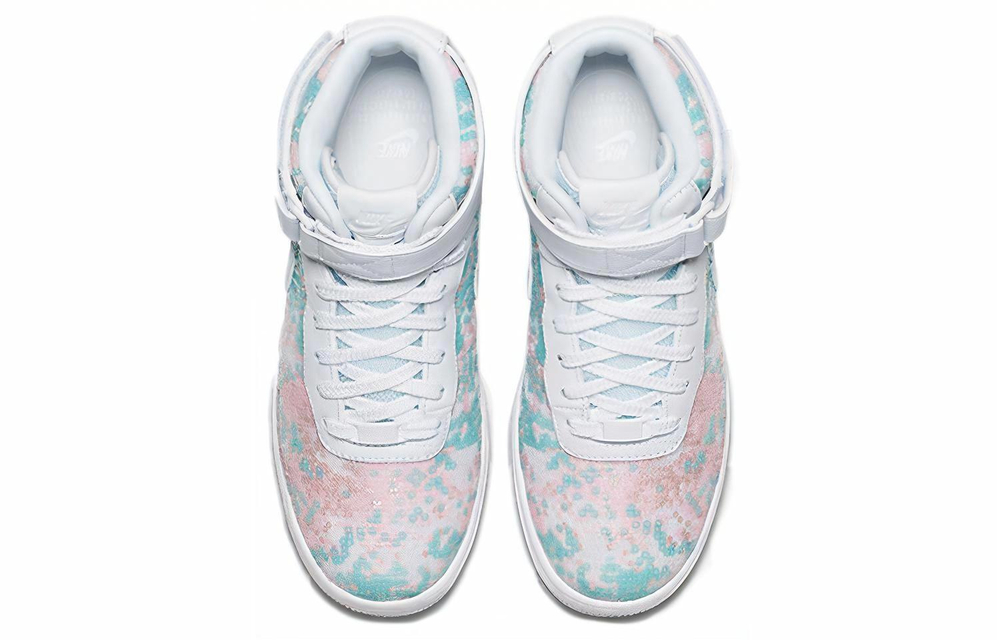 Кроссовки Nike Air Force 1 Upstep Lx "Sequin Fabric" (Женская размерная сетка)