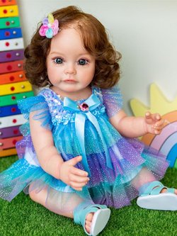 Кукла Реборн виниловая 55см в пакете (FA-010)