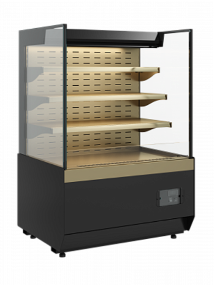 Кондитерская витрина Carboma KC70 VM 0,9-2 STANDARD открытая, горка ПРЯМАЯ БОКОВИНА (версия 2.0) (Cube 2)