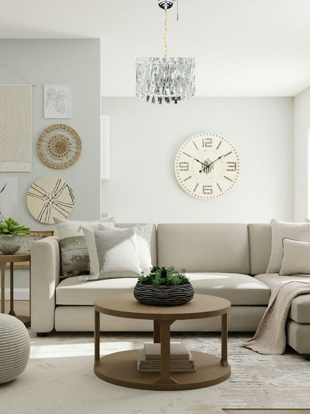 Люстра подвесная Lanbos, 8 ламп Е14, 320 Вт, до 25 кв м, хром