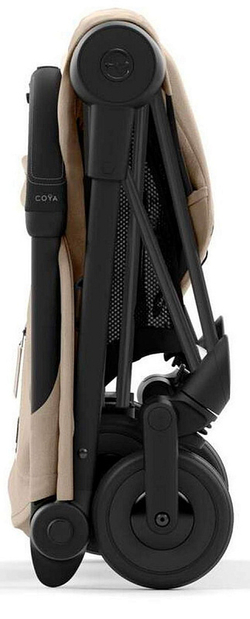 Коляска Cybex Coya Matt Black Frame Cloud G i-Size Magic Black 2 в 1 Cozy Beige с дождевиком и бампером