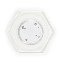 Шайба для аэрохоккея LED "Atomic Top Shelf" (прозрачная, шестигранная, красный светодиод) D74 mm