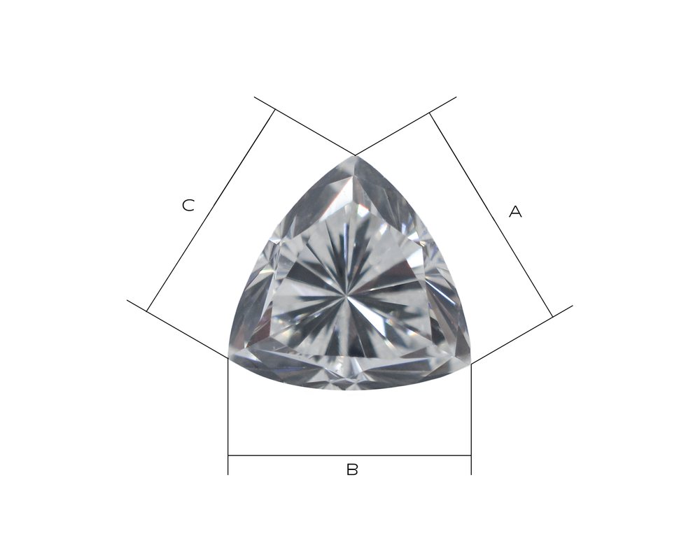 Лабораторно-выращенный бриллиант триллион (пара) 0.974 ct