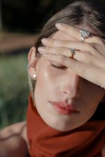 Кольцо Конфетти Макси с фрагментами позолоты