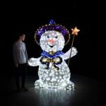 Светодиодный снеговик "Волшебник"