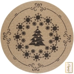 Салфетка на стол 37см «Хоровод снежинок»