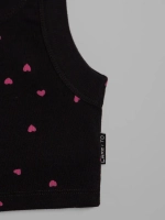 Летний кроп топ трикотажный детский