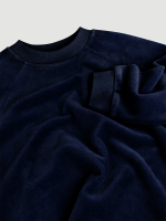 Велюровый свитшот оверсайз Mjölk Navy