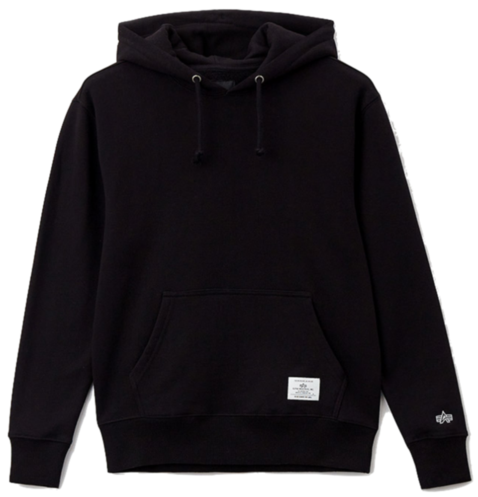Толстовка Alpha Industries Essential Hoodie Black (Черная)