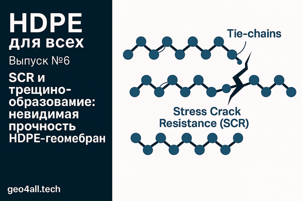 HDPE для всех — Выпуск № 6. SCR и трещинообразование: невидимая прочность HDPE-геомембран