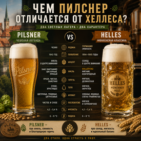 Чем пилснер отличается от Helles (Хеллеса): подробное сравнение двух легендарных лагеров