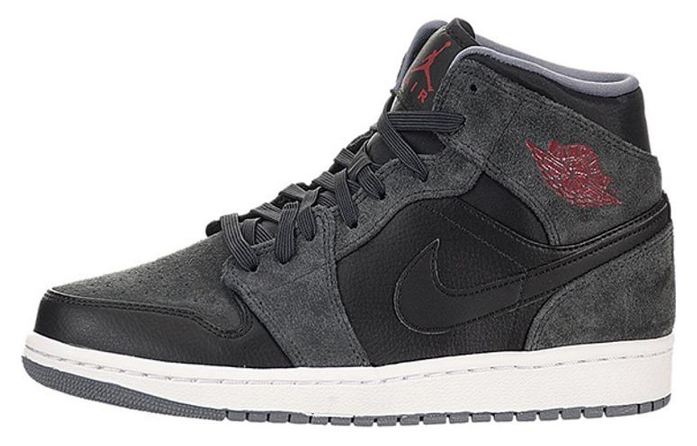 Jordan 1 Retro Mid Black Gym Red Anthracite