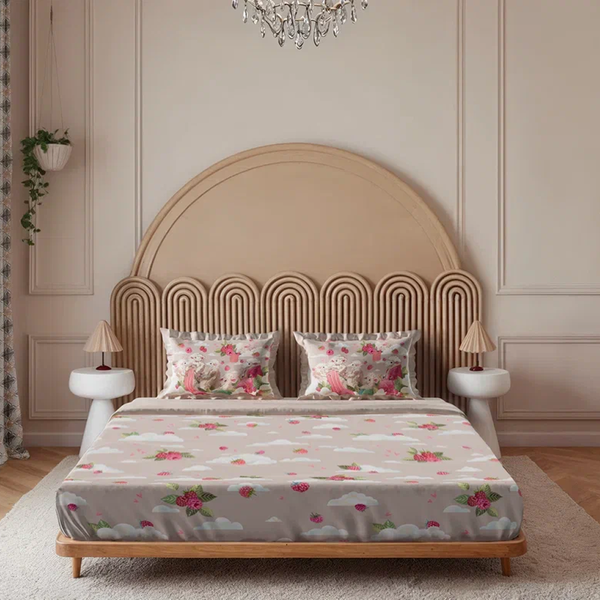 Пододеяльник барашки boom Mollen пудровый