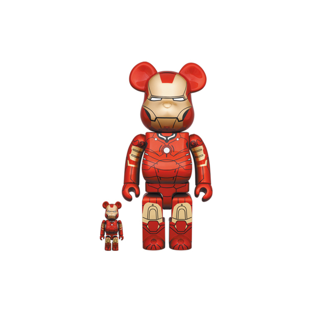 Дизайнерские игрушки BE@RBRICK IRON MAN MARK III MK3 100％+400％/1000%, MK3