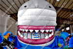 Коммерческий надувной батут "Акула-робот"