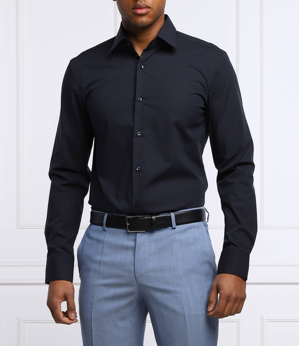 рубашка h-hank-kent-c1-214 BOSS BLACK - темно-синий(50469345)