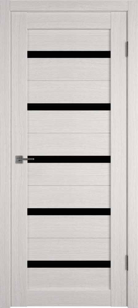 Дверь Atum 7 / Bianco / Black Gloss / Владимирские двери
