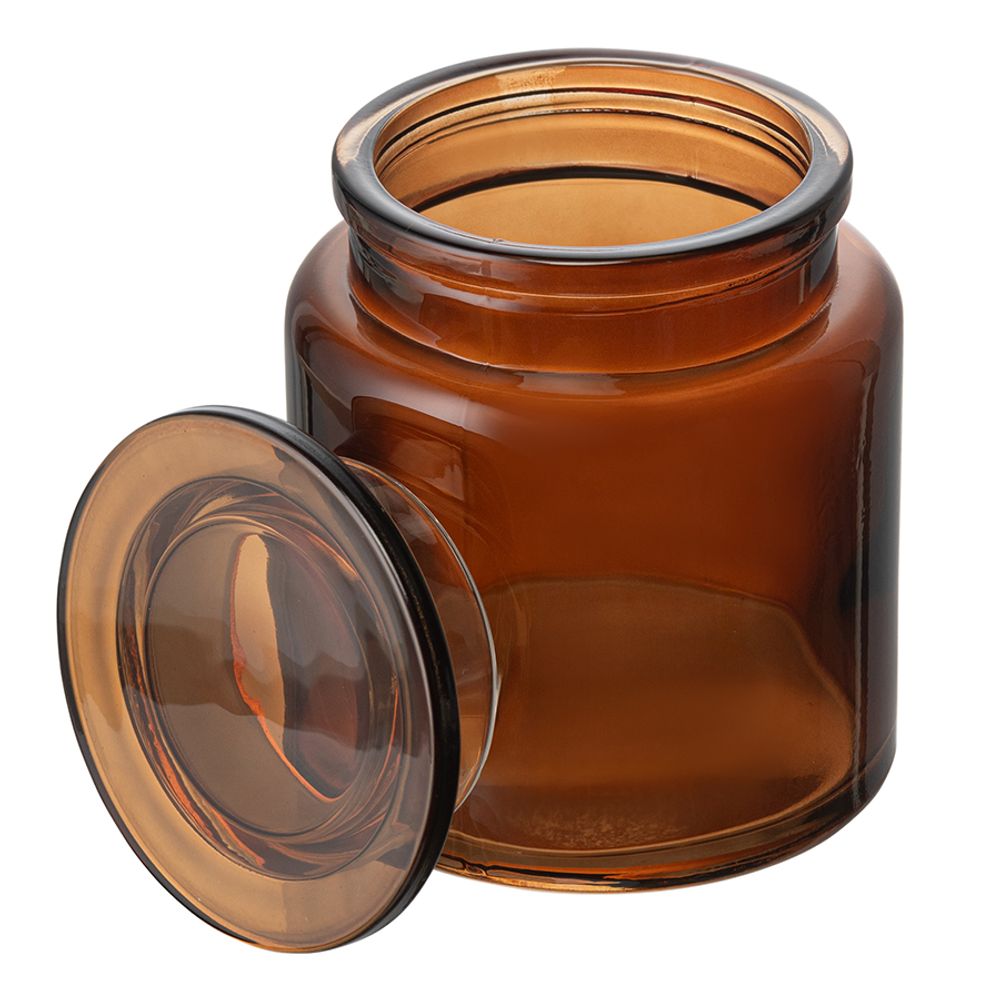 Банка для хранения Amber, темно-янтарная