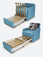 Кресло-кровать "Миник" с подлокотниками, купон Котенок в клубках