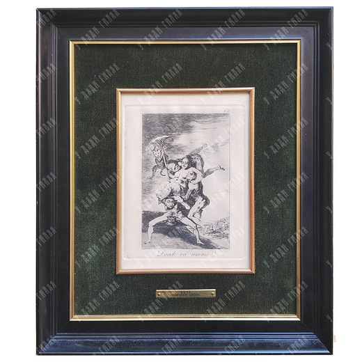 ФРАНСИСКО ДЕ ГОЙЯ. Куда направляется маменька? (Donde va mama?). Цикл офортов Los Caprichos 1799 г.