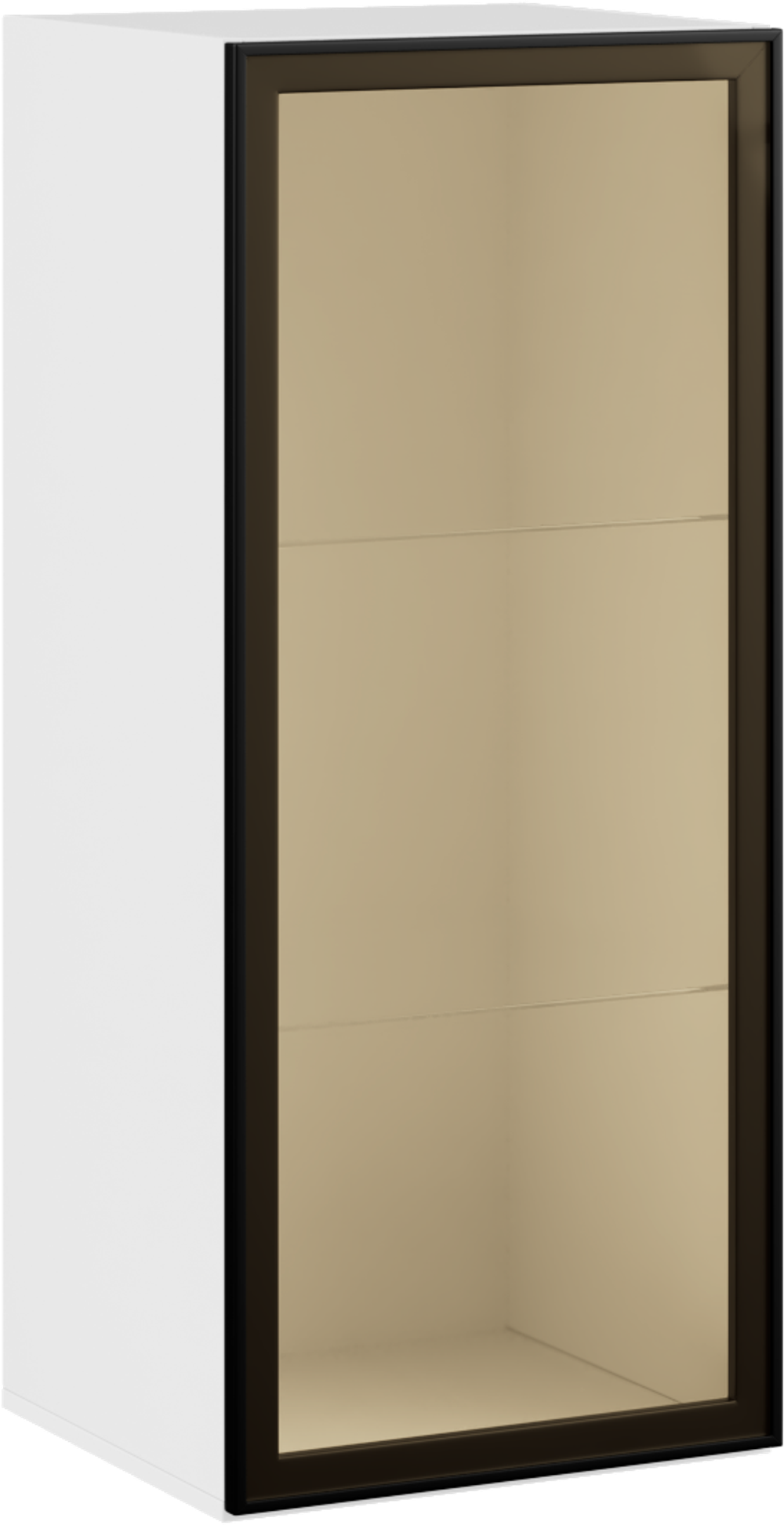 Римини Шкаф витрина навесной Левый