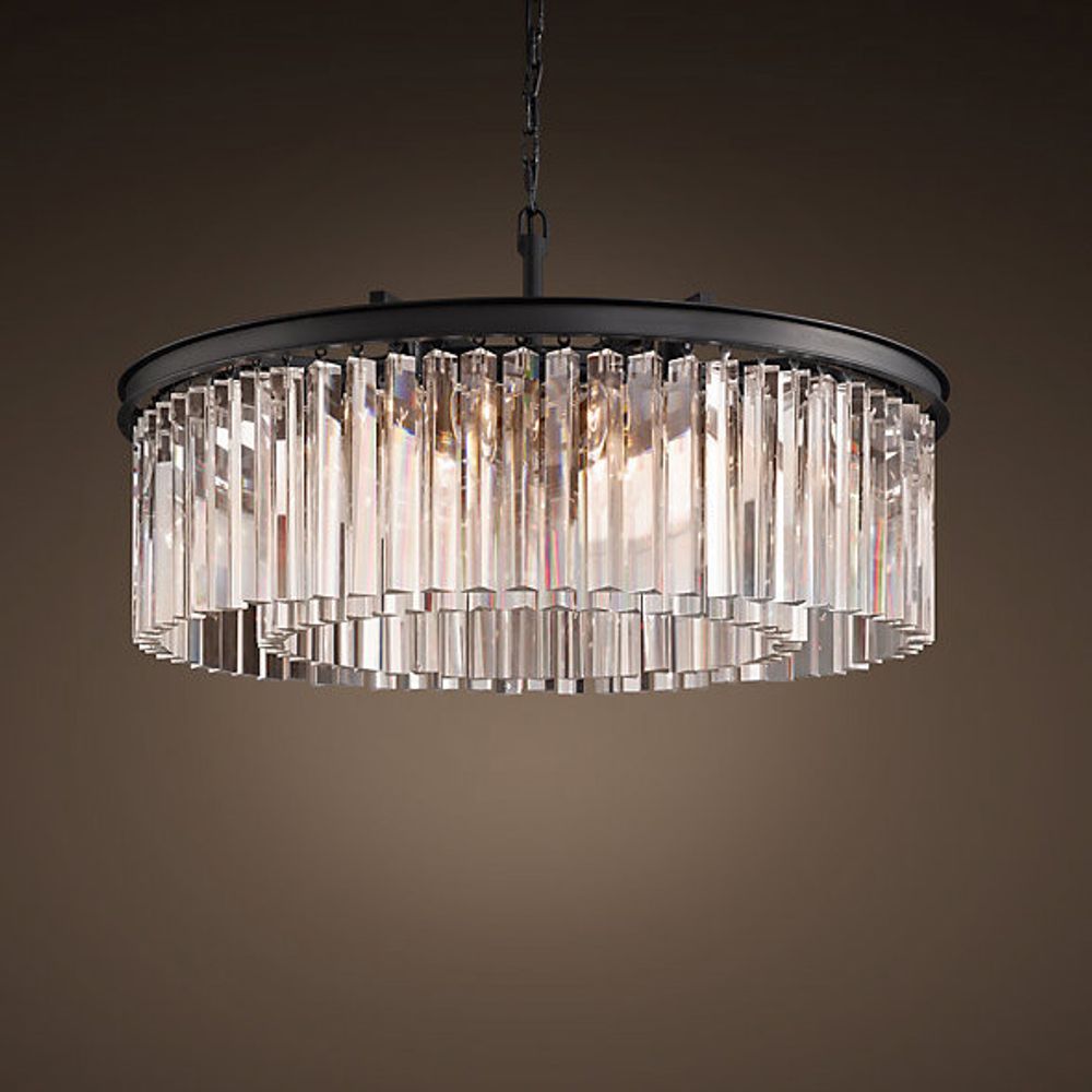 Люстра Odeon 10B black/clear